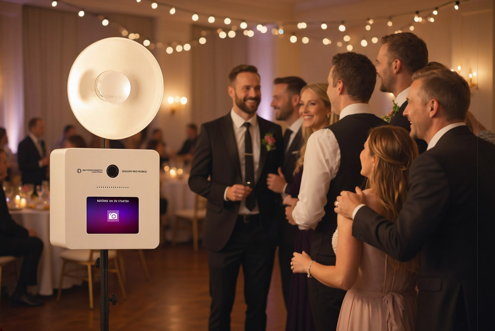 Hochzeitsparty in Zürich mit einer Dolder-Fotobox